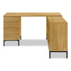 Sean L-Shaped Desk - Oak 