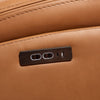 Scott Living Prescott 88.5" Genuine Leather Power Reclining Sofa with Power Headrests - Butternut Brown | Sofa à inclinaison électrique Prescott de Scott Living de 88,5 po en cuir véritable avec appuie-têtes électriques - brun courge musquée
