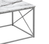 Kasey 3-Piece Coffee and Two End Tables Package - White Marble-Look 