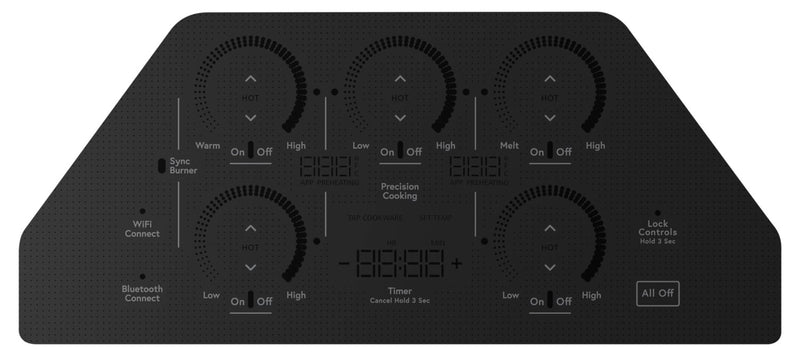Cafe 36\" 5-Element Electric Cooktop - Black - CHP90361TBB