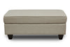 Scarlett Chenille Ottoman - Ecru 
