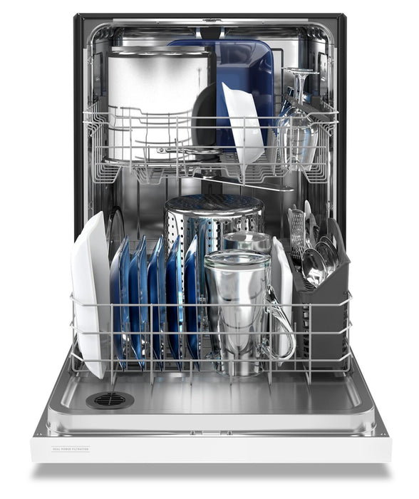 Maytag 24\" 50 dBA Built-In Front-Control Dishwasher - White - MDB4949SKW
