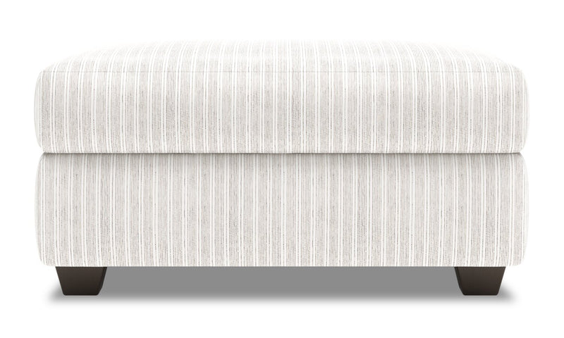 Made in Canada Customizable Sofa Lab The Trunk 39\" Fabric Storage Ottoman - Dolphin White