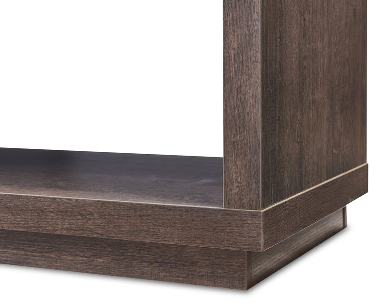 Alex 72\" Modern TV Stand with Storage and Cable Management for TVs up to 80\"- Walnut Oak