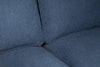 Kassia Linen-Look Loveseat - Blue 