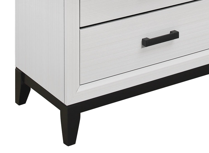 Kate Bedroom Chest of Drawers, 5-Drawer, 31.1\"W x 50.4\"H - White