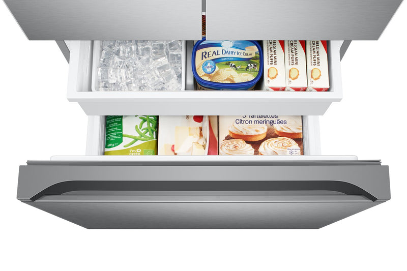 Samsung 33\" 17.5 Cu. Ft. Counter-Depth French-Door Refrigerator - Stainless Steel - RF18A5101SR/AA