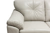 Addison Leath-Aire Loveseat - Beige 