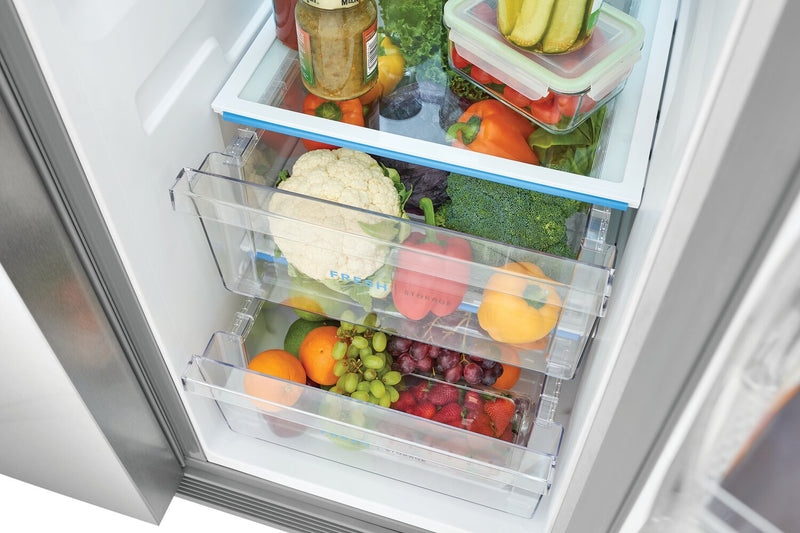 Frigidaire 36\" 25.6 Cu. Ft. Standard-Depth Side-by-Side Refrigerator - Stainless Steel - FRSS2623AS