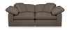 Eclipse Linen-Look Fabric Modular Loveseat - Slate 