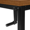 Kai Height-Adjustable Desk - Walnut 