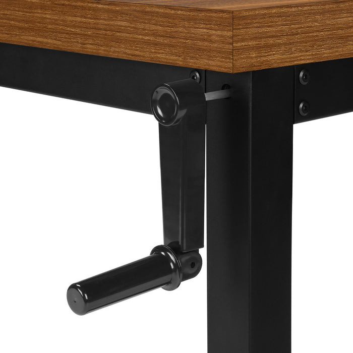 Kai 47.25\" Adjustable Height Office Desk - Walnut