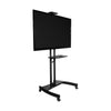 Kanto MTM65PL Height Adjustable Mobile TV Cart with Adjustable Shelf for 37" to 65" TVs, Black 