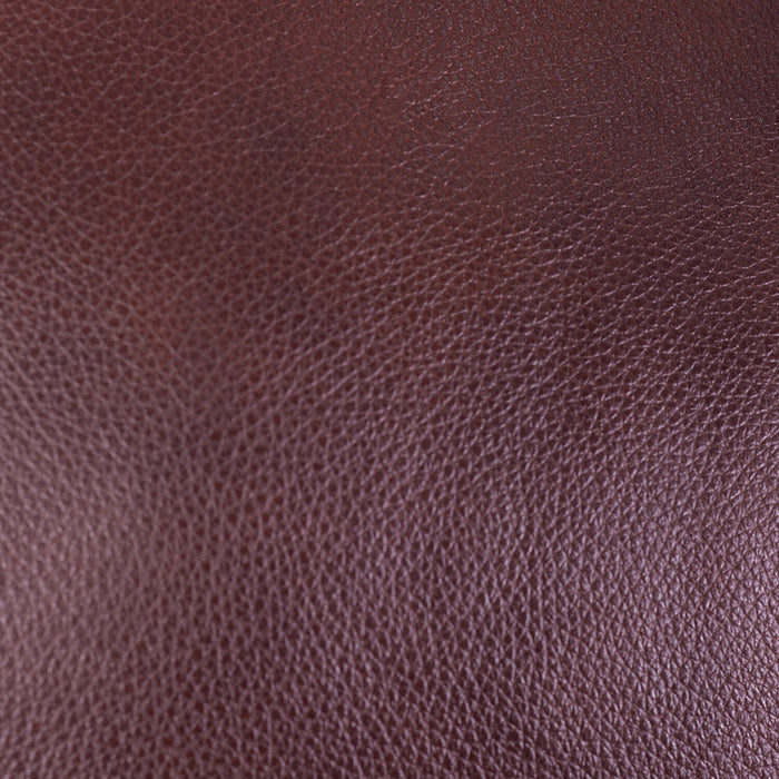 Chateau d’Ax Vita 87\" 100% Genuine Leather Sofa with Diamond Pattern Stitching and Wood Legs - Brown