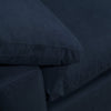 Eclipse Linen-Look Fabric Modular Loveseat - Navy 