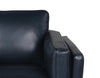 Vivia Top-Grain Genuine Leather Loveseat - Navy 