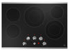 GE 30" Electric Cooktop with Built-In Knob-Control - JEP5030STSS 