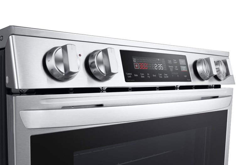 LG 6.3 Cu. Ft. Smart Induction Range with Air Fry and ProBake Convection® - Smudge Proof Stainless Steel - LSIL6334F