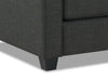 Sawyer Linen-Look Fabric Chair - Charcoal Grey 