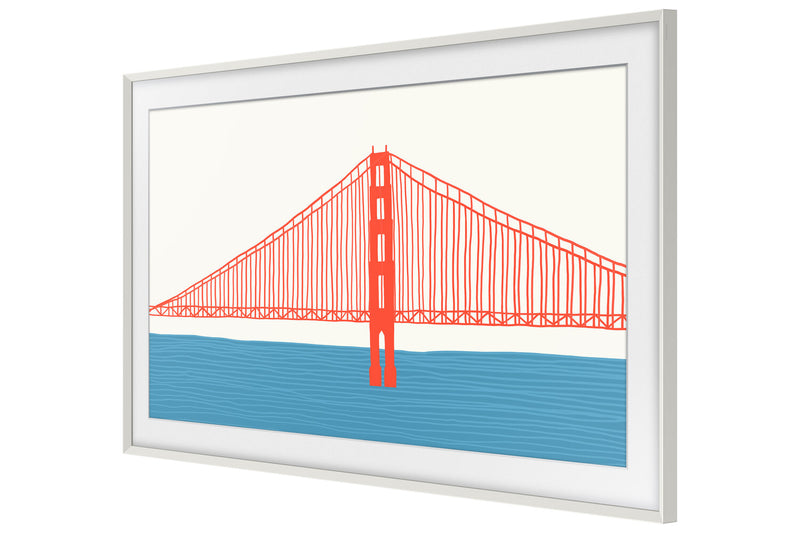 Samsung Customizable Bezel for 50\" The Frame TV - Modern White