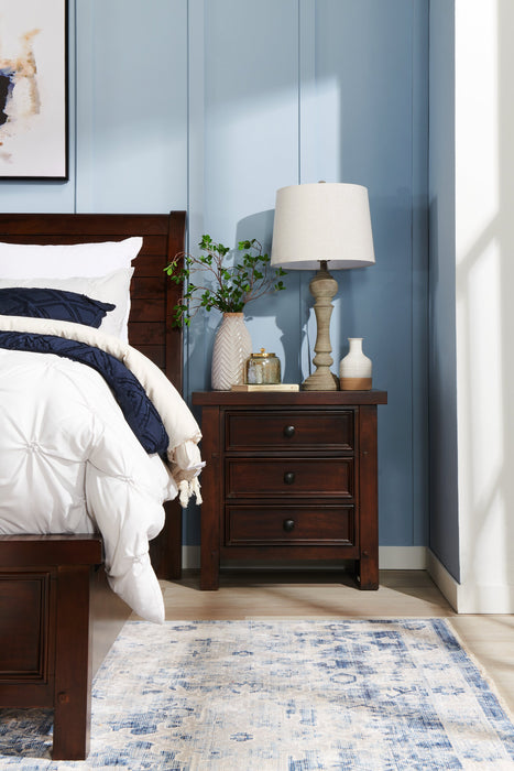 Sonoma 6pc Bedroom Set with Storage Bed, Dresser, Mirror & Nightstand, Mango Brown - King Size