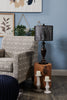Bean Bronze Table Lamp with Cut-Out Shade