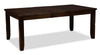 Talia Dining Table with 60-78"W Extension - Brown