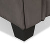 Andi Leather-Look Fabric Sofa – Grey - Glam style Sofa in Grey