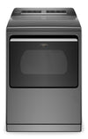 Whirlpool 7.4 Cu. Ft. Smart Electric Dryer with Steam - Chrome Shadow - YWED7120HC