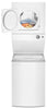 Whirlpool 1.8 Cu.Ft Electric Stacked Laundry with Impeller and Soft-Close Glass Lid Center Controls - Laundry Centre in White