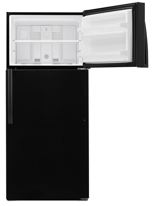 Whirlpool 28\" 14 Cu. Ft. Top-Mount Refrigerator - Black - WRT314TFDB