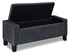 Milan Storage Ottoman – Grey