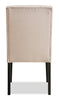 York Wingback Dining Chair - Taupe 