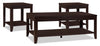 Aspen 3-Piece Coffee and Two End Tables Package - Contemporary style Occasional Table Package in Wood Wood